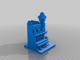 Minecraft Hotel 3d model