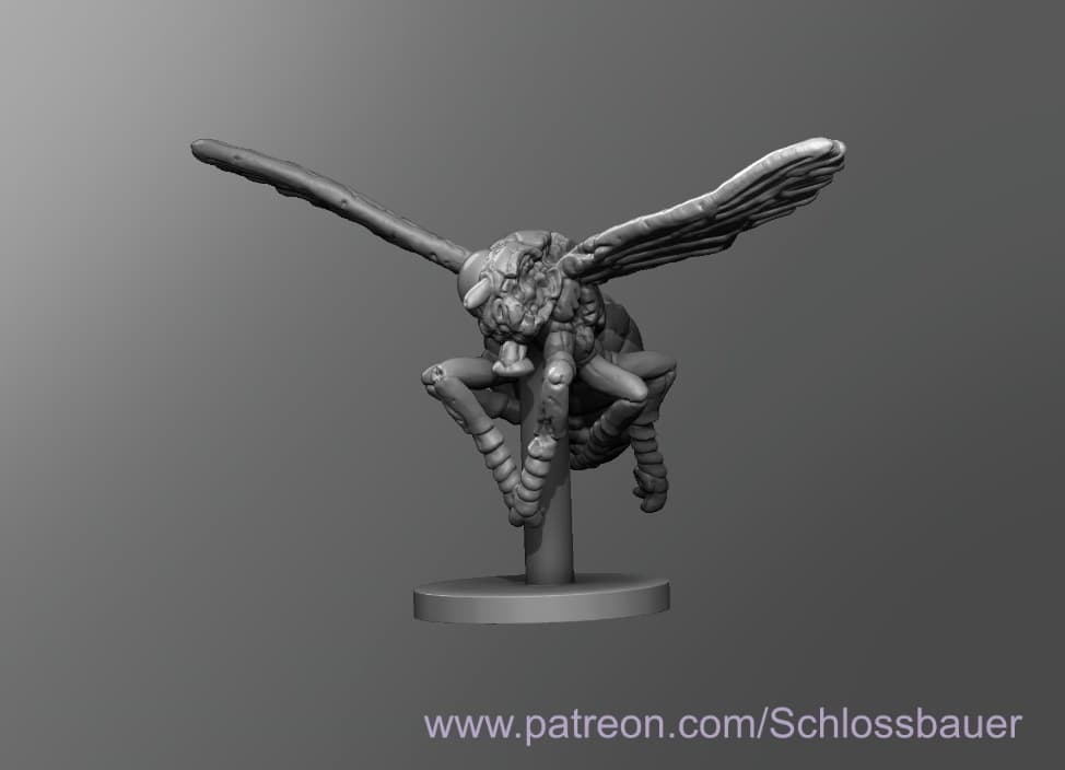 Zombie Fly 3d model