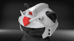 Cat Helmet Mecha01 3d model