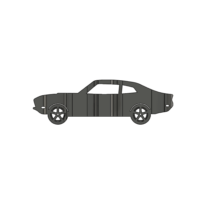 Maverick 3D Car Flip Art Desk Display 3d model