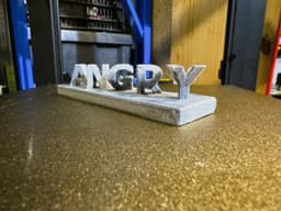Happy Angry text flip and desktop mood 3d model