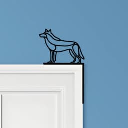 Wolf Door Corner Decor 3d model