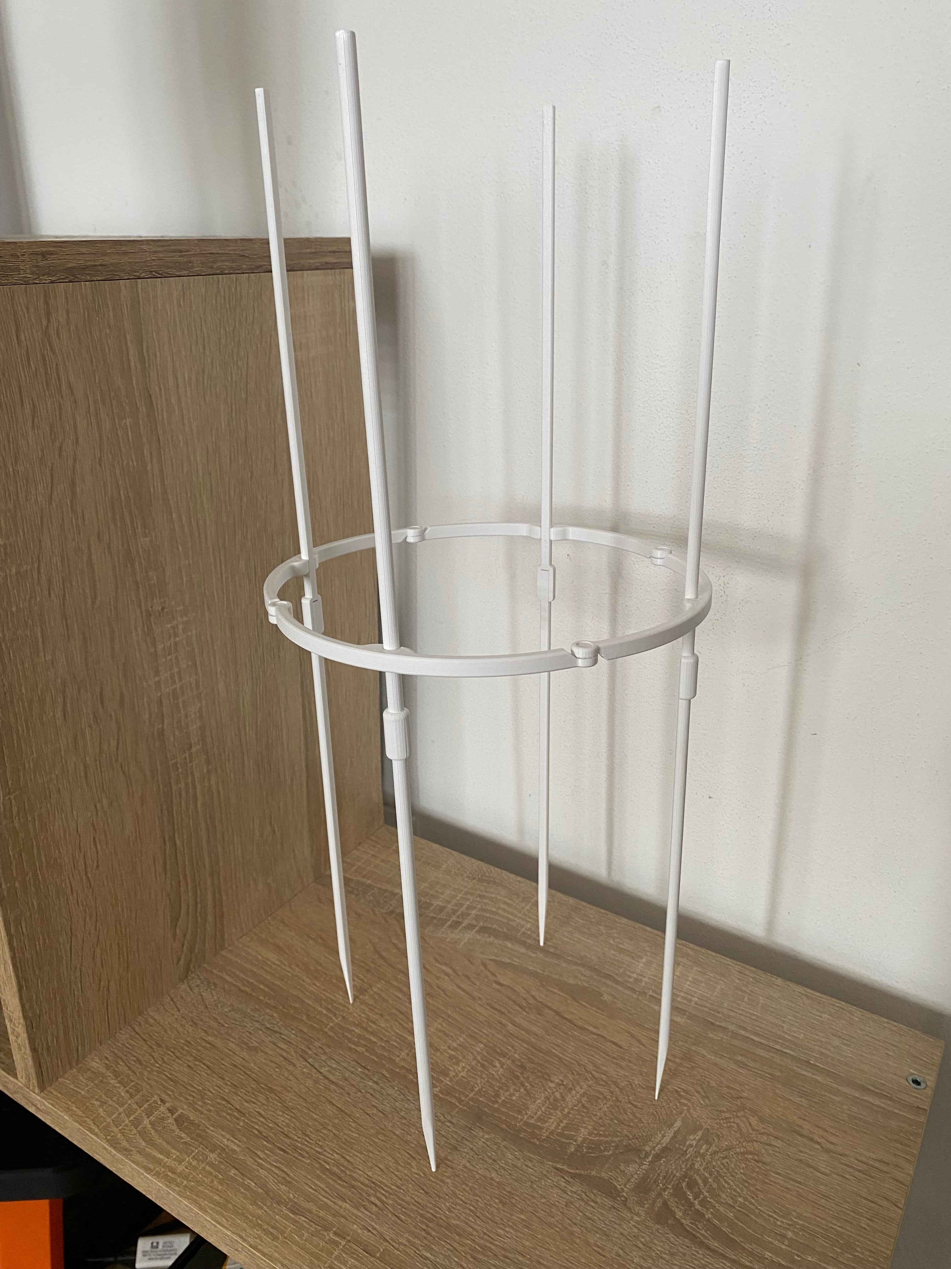 Flower support poles 3d model