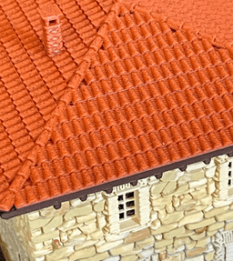 Italian Stone Villa 3x2x2 - HO Scale 3d model