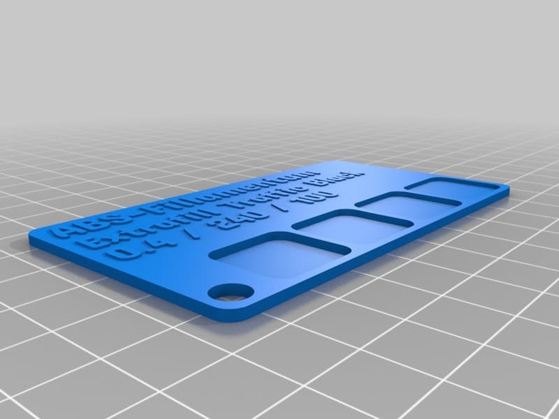 ABS Fillamentum Extrafill Traffic Black Karte 3d model