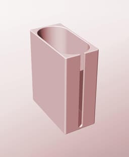 CX68-180-SS Modular slotted component container modern decor 3d model
