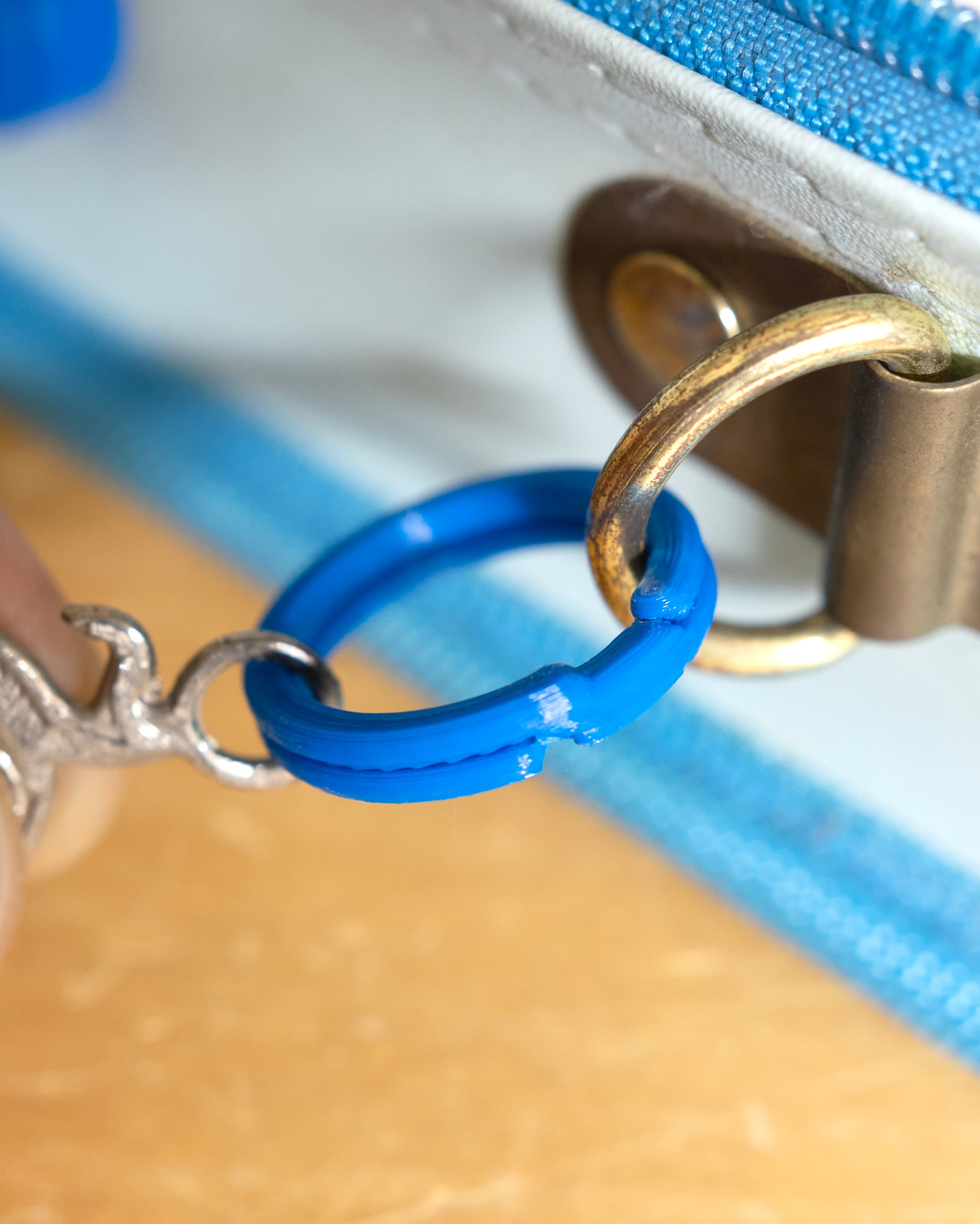 EZPZ Keyring 1" BEEFY // Keychain Ring 3d model