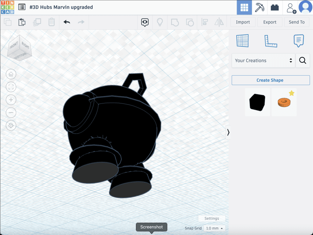 Marvin upgraded 3d model