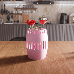 Slit Window Decorative Vase 3d model