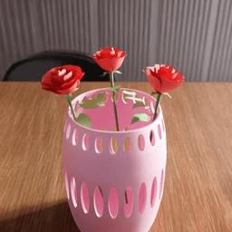 Slit Window Decorative Vase 3d model