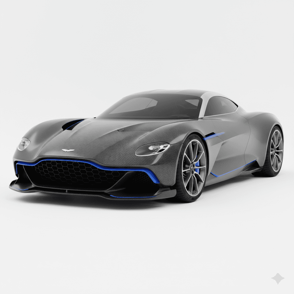 Car : Aston Martin Valhalla Hybrid Hypercar 3d model