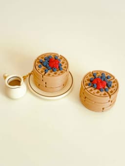 Waffles Clicker Keychain Fidget Toy Bundle 3d model