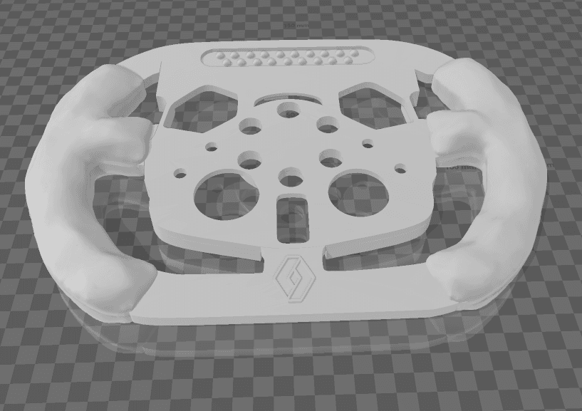 Renault R25 Wheel Add-On for Logitech G29 3d model