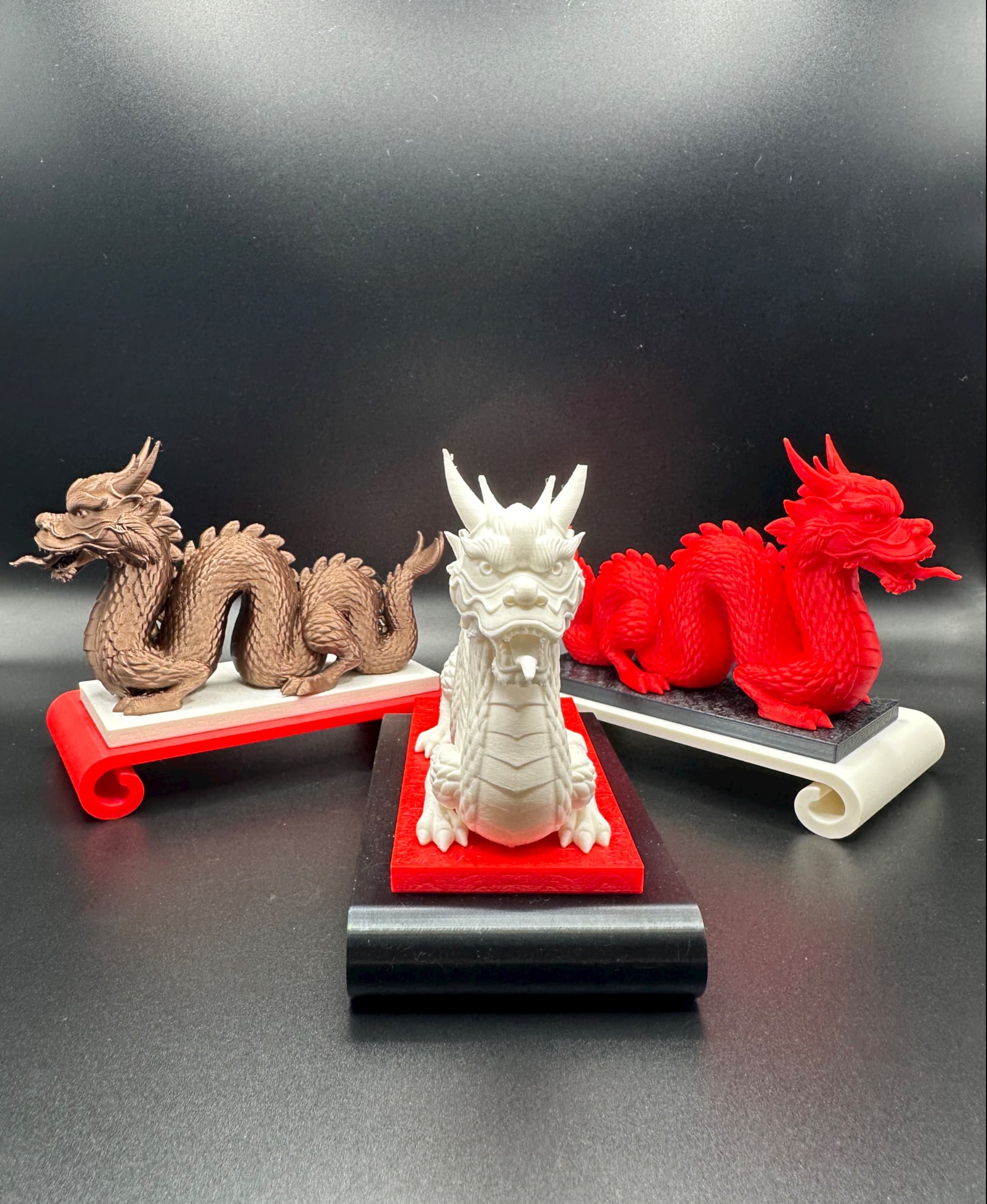 Mix and Match. Printed the parts in various colors using various filaments. Copper, red, black etc.
