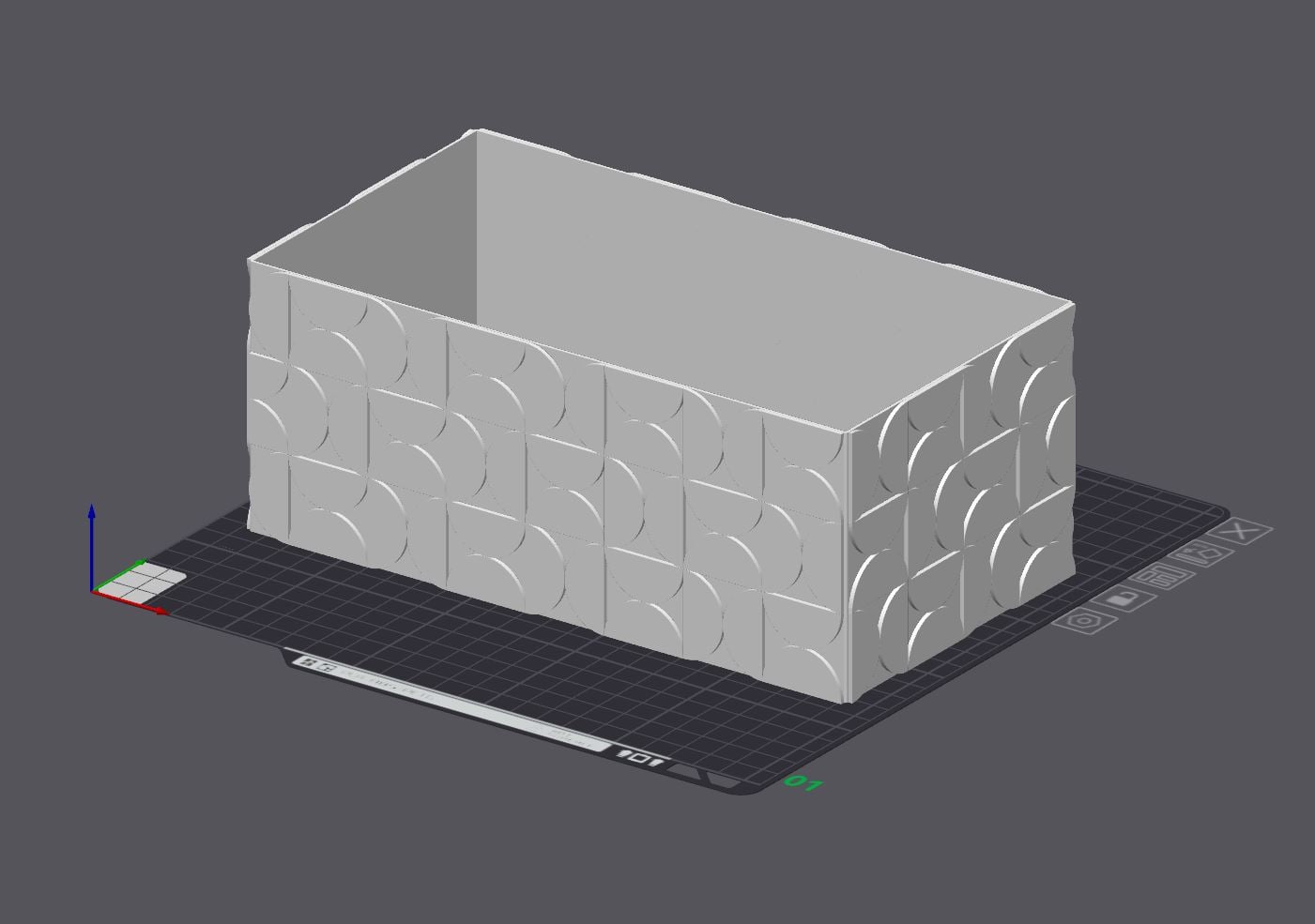 Tissue Box Cover- Rectangular v2 3d model
