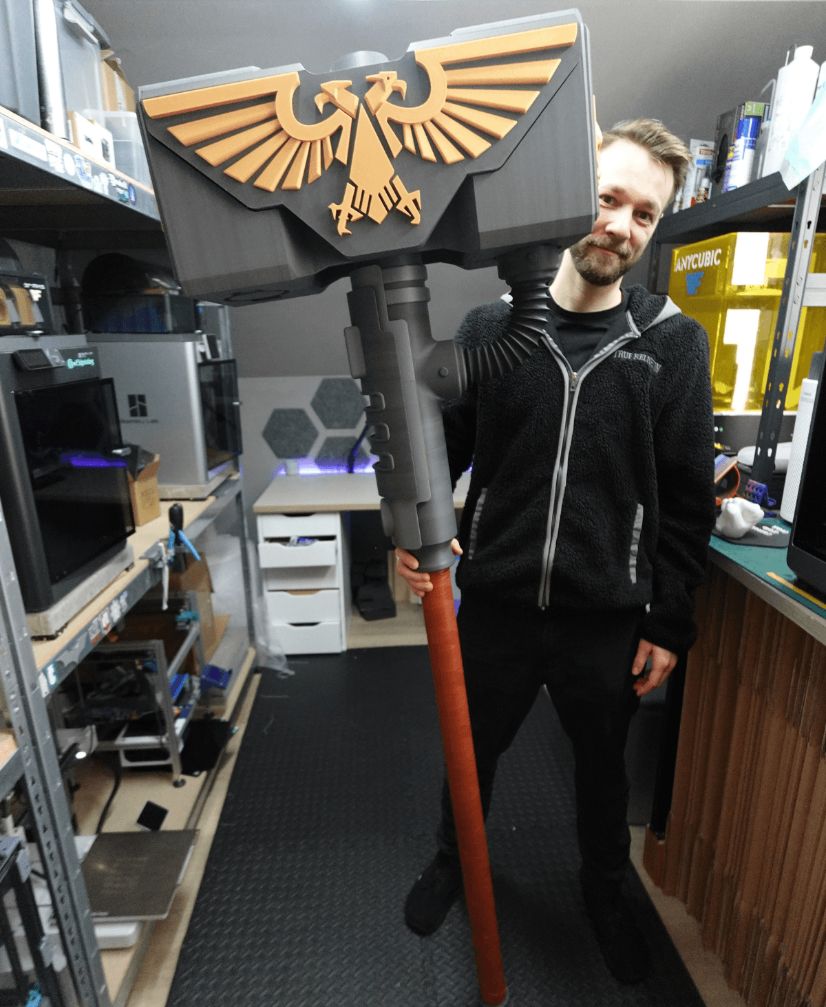 Thunder Hammer Cosplay Prop 3d model