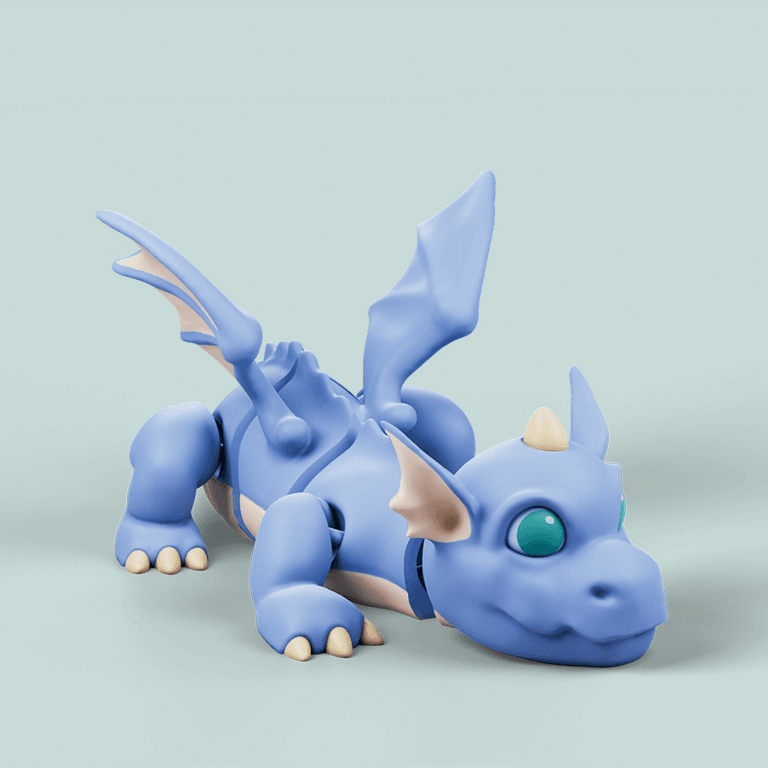 Flexi dragon 3d model
