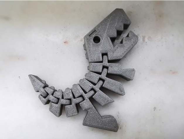 Flexi Rex with stronger links 3d model