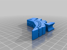 Flexi Rex with stronger links 3d model