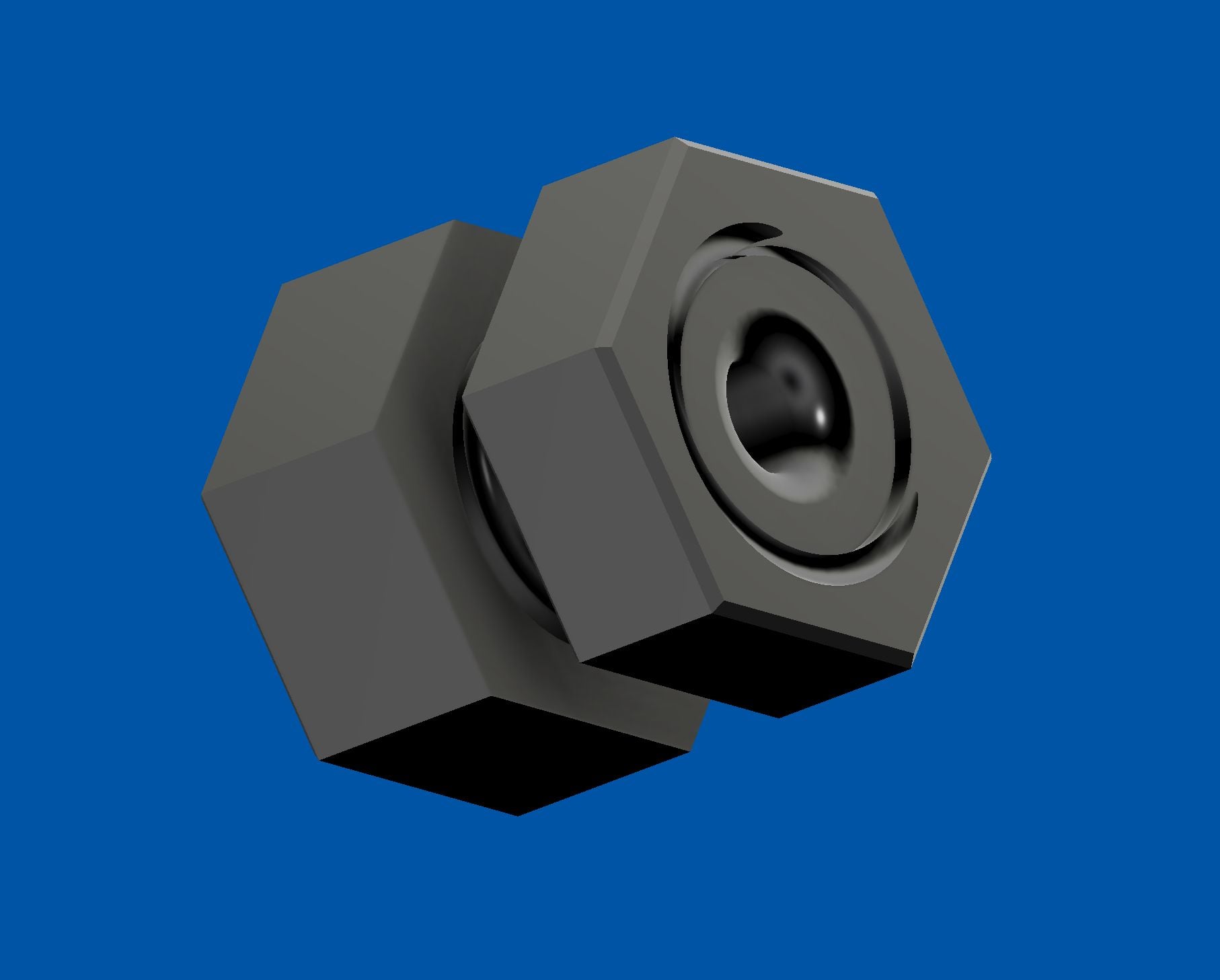 Pneumatic PC4-10 Mount (PTFE) 3d model