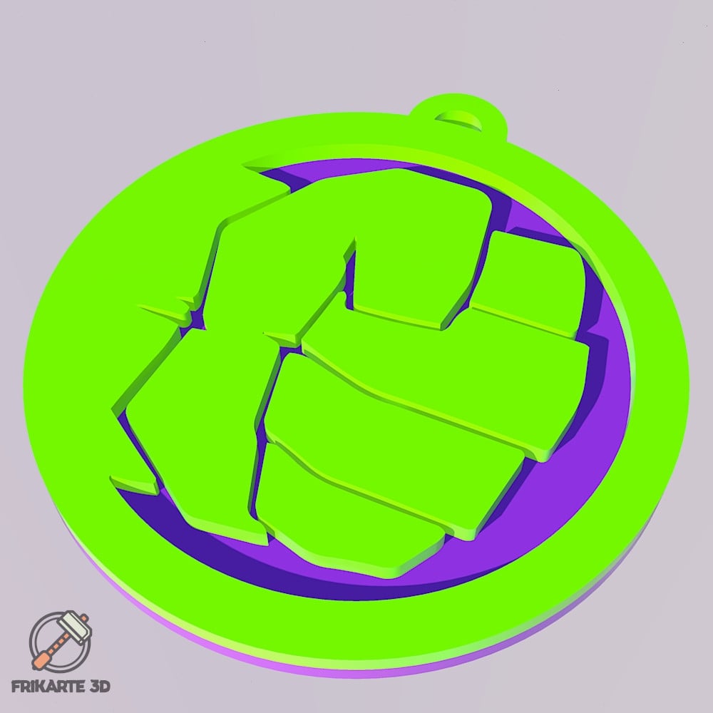 Hulk Hand Keychain 3d model