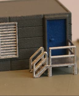HO Scale Industrial Stairs 3d model