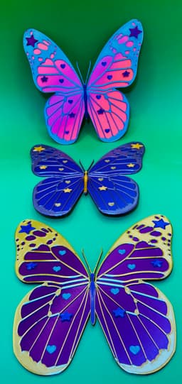 Colourful Butterfly 3d model
