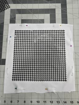 Houndstooth patterned textile 3d model