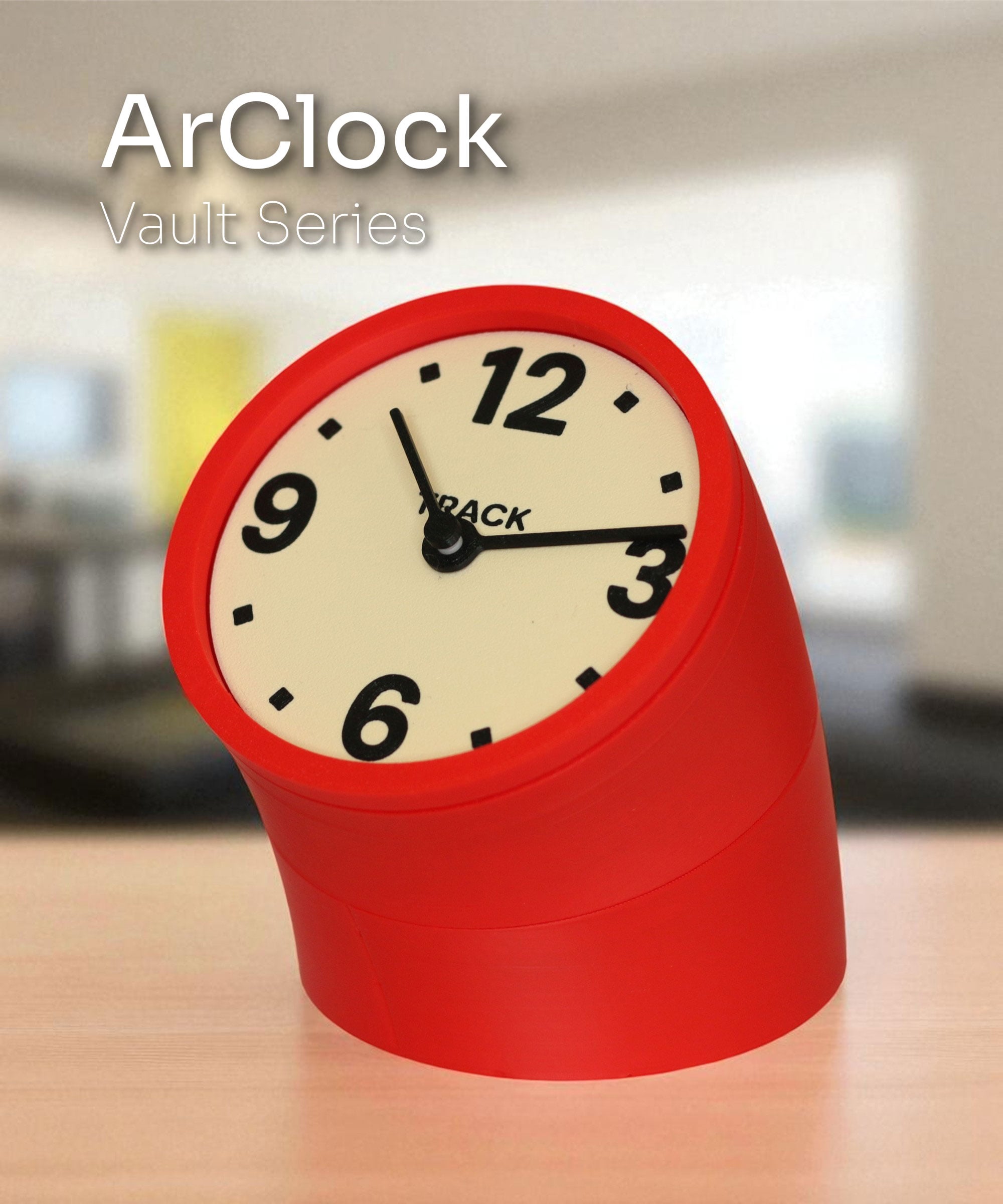 ArClock - Secret-Storage Desktop Clock 3d model