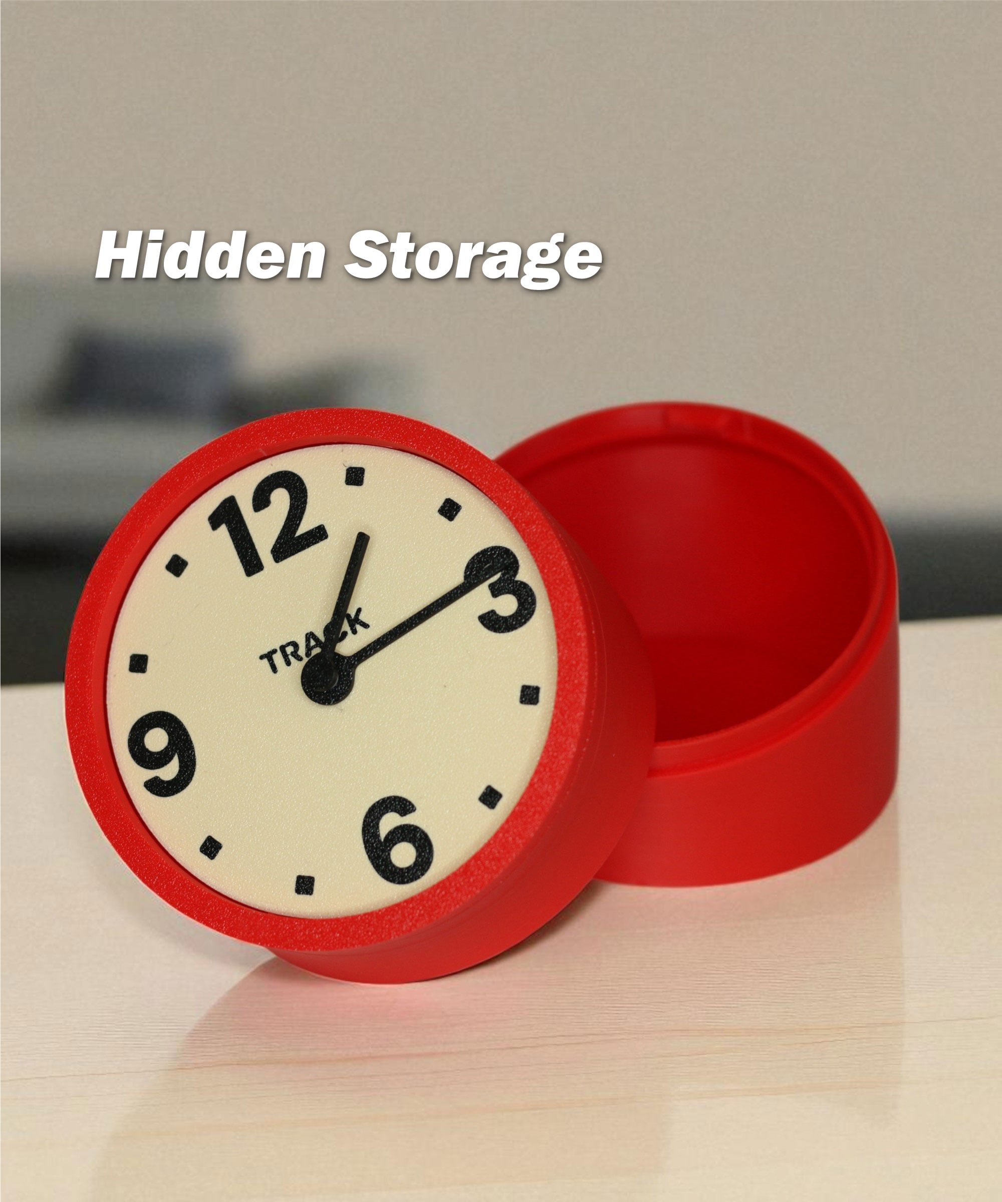 ArClock - Secret-Storage Desktop Clock 3d model