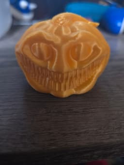 Scary pumpkin colored 3d model