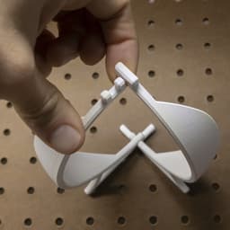 Fire Extinguisher Ball Holder // Pegboard X Mount 3d model