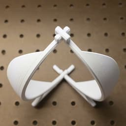 Fire Extinguisher Ball Holder // Pegboard X Mount 3d model