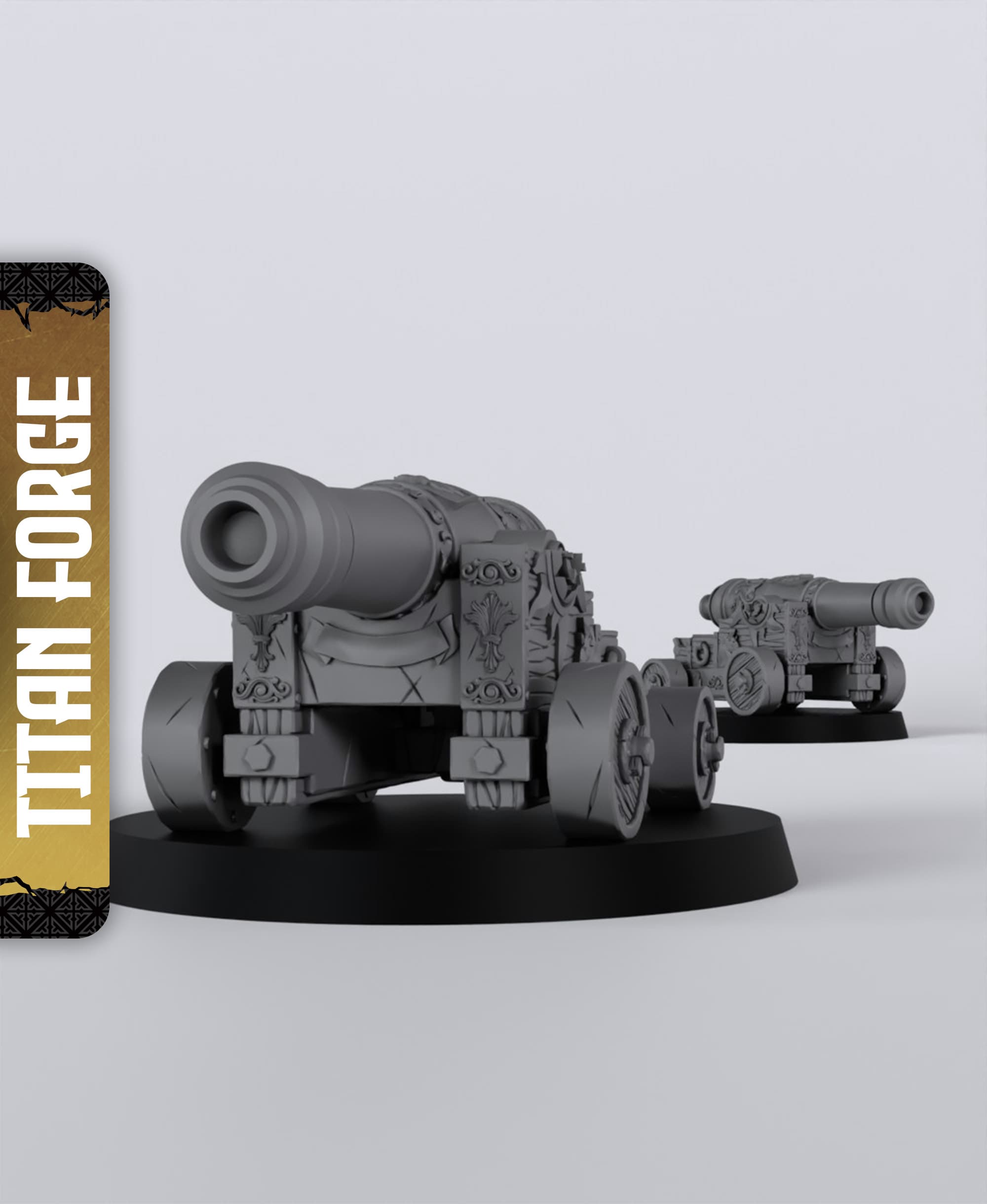 Crusade Cannon - With Free Dragon - 5e DnD Inspired for RPG and Wargamers 3d model