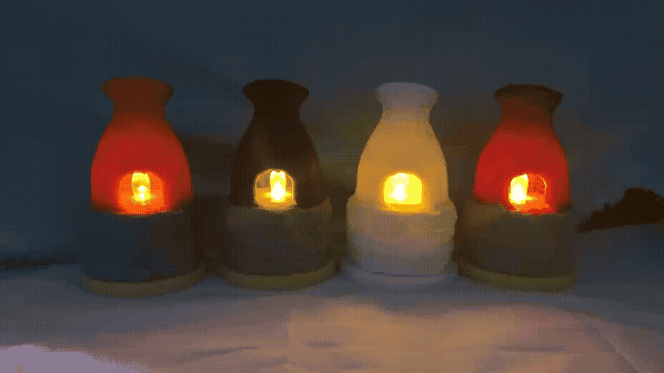 Rust Furnace Tea Light 3d model