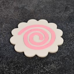 Narutomaki Japanese Fish Cake Coaster 100mm 3d model