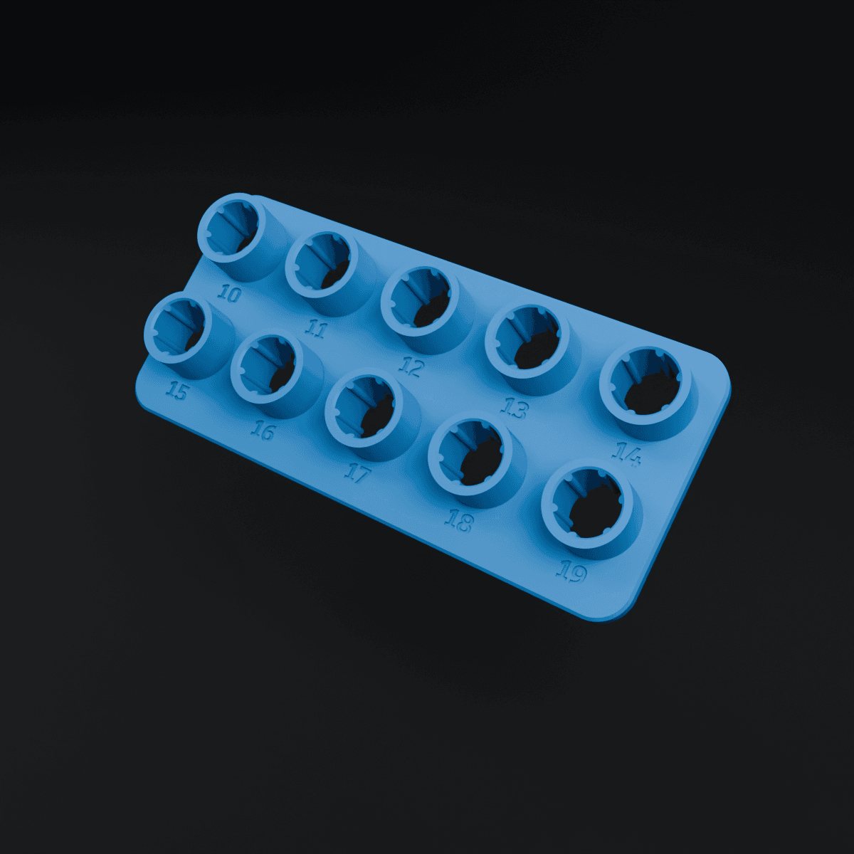 Custom socket holder 3d model