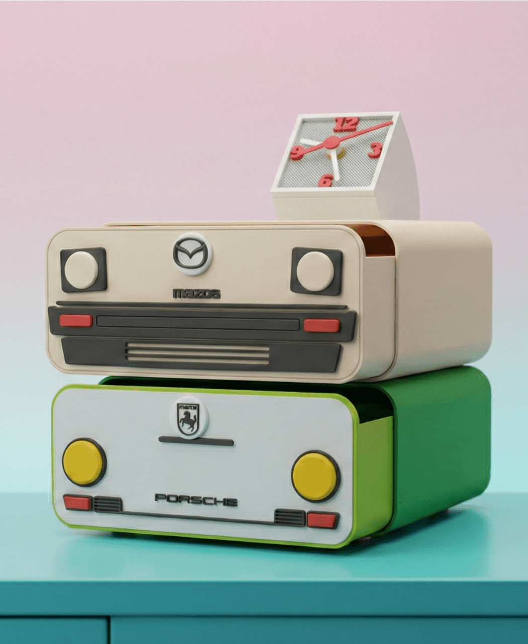 Deskop Car Concept Drawer Storage Box 3d model