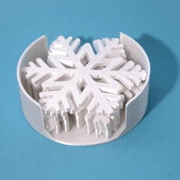 Snowflake coaster 3d model