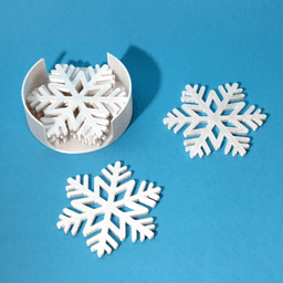 Snowflake coaster 3d model