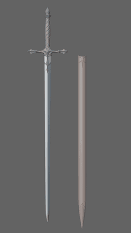 Alucard's Heirloom Sword realszie 3d model