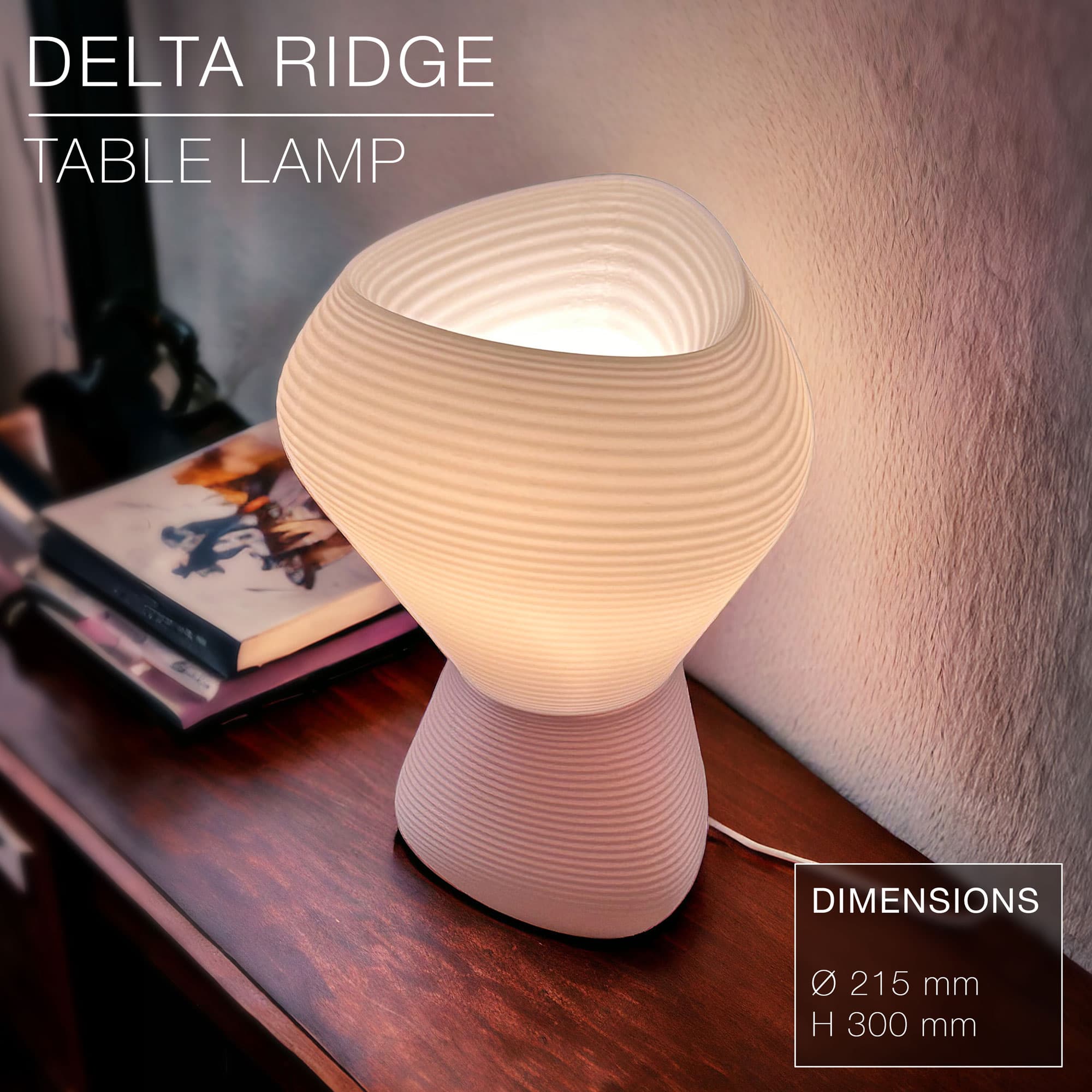 DELTA RIDGE | Table lamp E14 & E27 fast-print 3d model