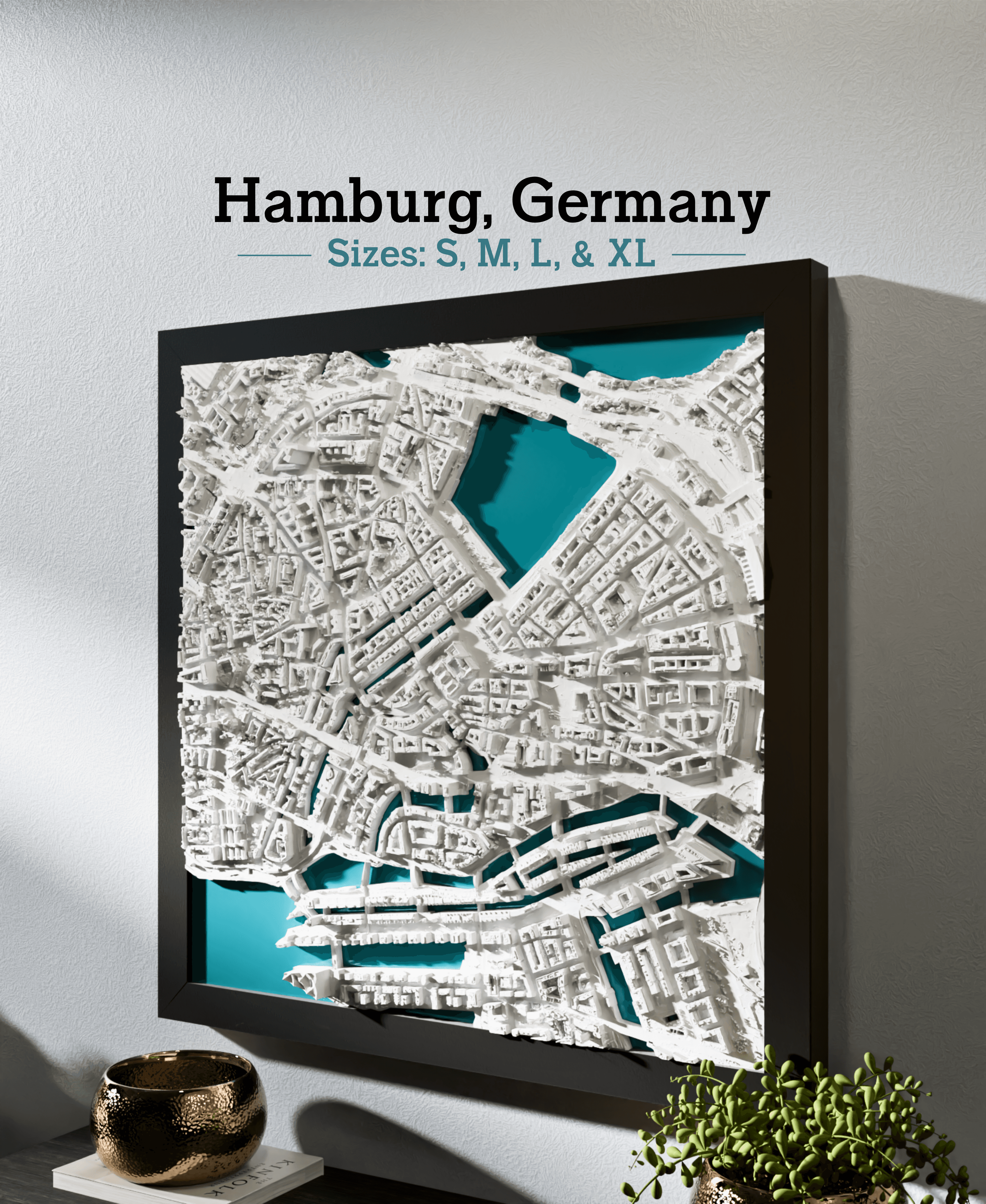 Hamburg, Germany - S, M, L, & XL 3d model
