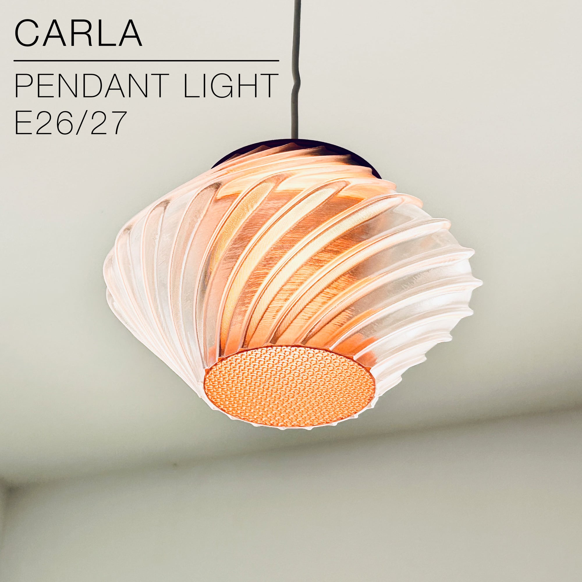 CARLA | Pendant Light E26/27 3d model