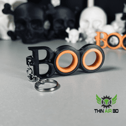 "Boo" Spinner Fidget Keychain 3d model