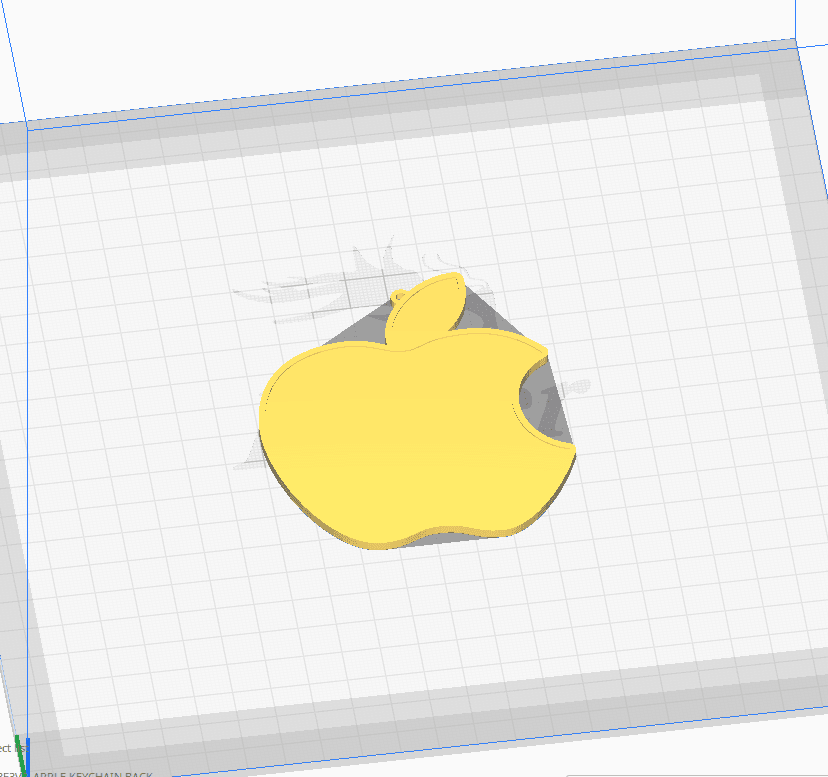 APPLE - KEYCHAIN 3d model