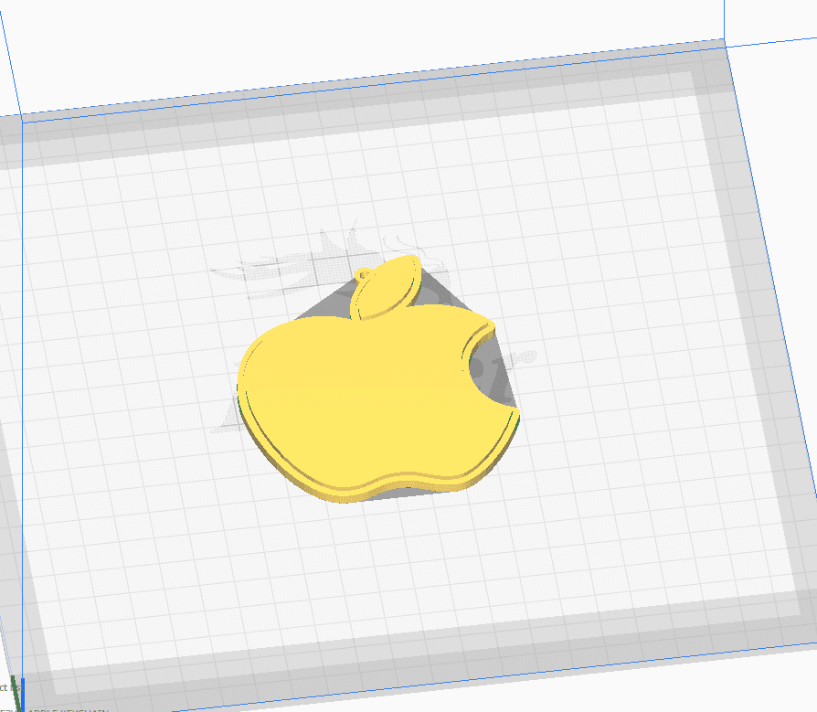 APPLE - KEYCHAIN 3d model