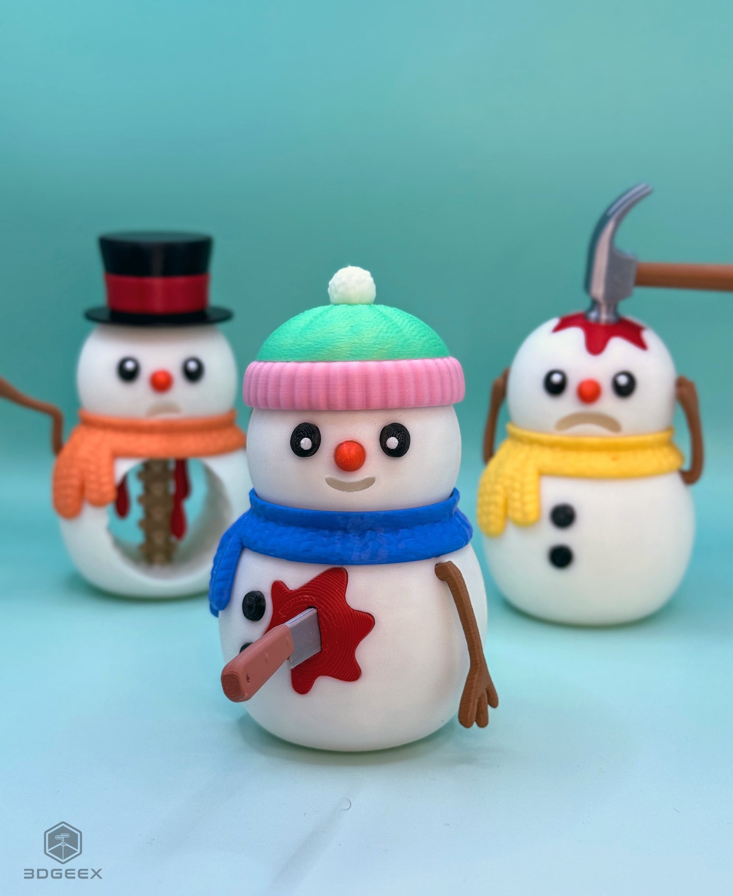 The Wounded Snowmen 3d model