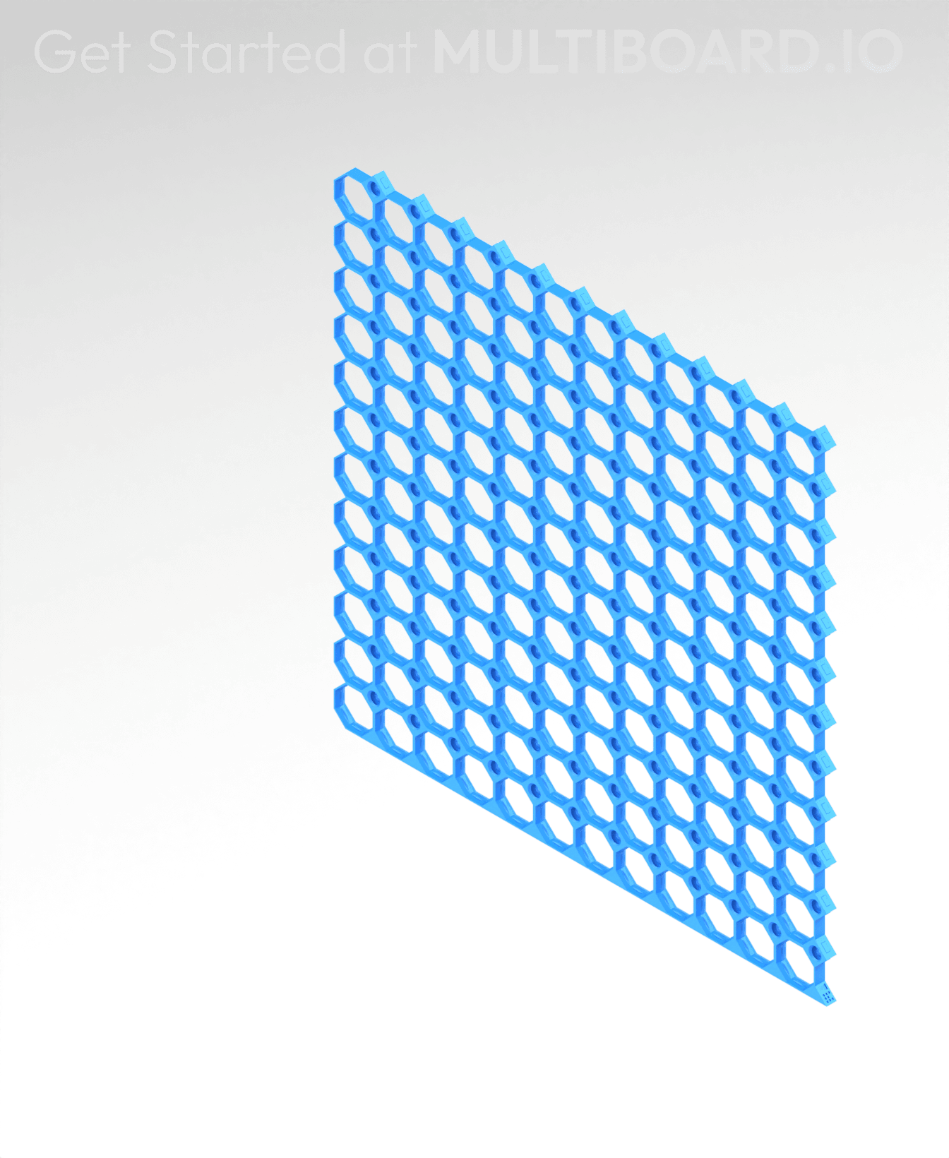 12x12 MU - Bottom Grid Interfitted - MultiBoard Octagon Plate 3d model