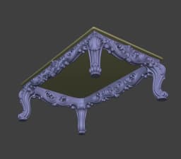 Baroque Coffee Table 3d model